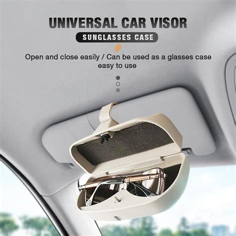 Universele Auto Visor Zonnebril Case Auto Glazen D Grandado