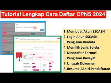 LENGKAP Tutorial Cara Daftar CPNS 2024 Mulai Dari Membuat Akun SSCASN