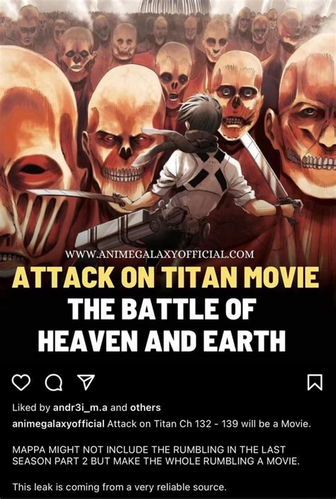 Attack On Titan Movie The Battle Of Heaven And Earth 99qavyv W Liked By