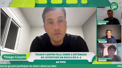 Thiago Carpini do Juventude cita favoritos ao acesso e vê mais duas