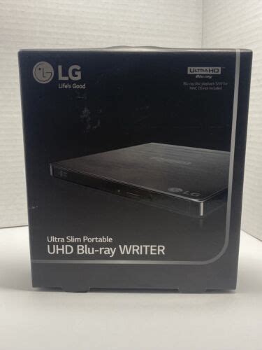 Lg Bp60nb10 Slim Portable Uhf Blu Ray Dvd Writer External Drive