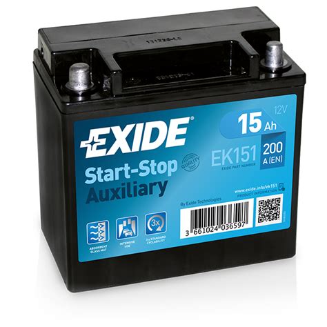 Exide Start Stop Auxiliary Battery For Cars Exide