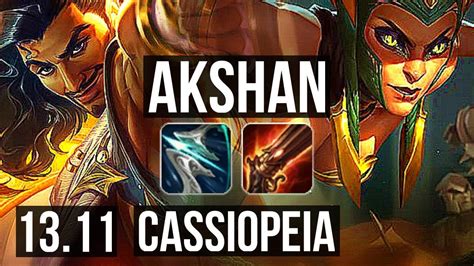 Akshan Vs Cassiopeia Mid Games Rank Akshan M Mastery