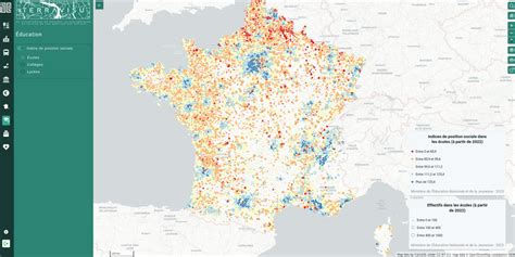 Indices de position sociale des écoles à partir de 2022 data gouv fr