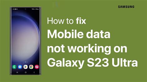 Solved Galaxy S Ultra Mobile Data Not Working Youtube