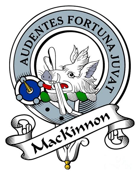 Mackinnon Clan Badge Digital Art By Heraldry Pixels