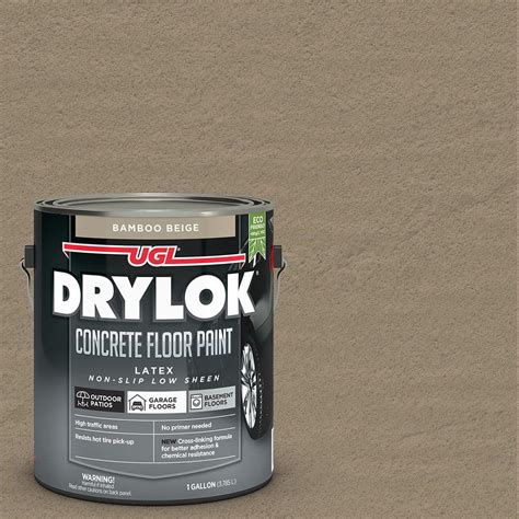 Drylok 1 Gal Bamboo Beige Low Sheen Latex Interiorexterior Concrete