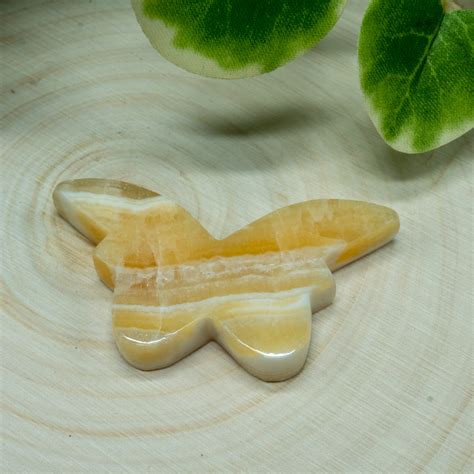 Orange Calcite Butterfly 4 The Crystal Council