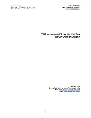 Fillable Online TMS Advanced Smooth ListBox Fax Email Print PdfFiller