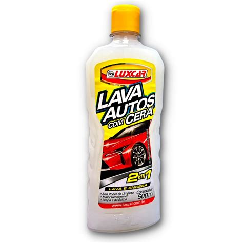 Lava Autos Neutro Concentrado Cera Luxcar Limpa E Encera 500ml