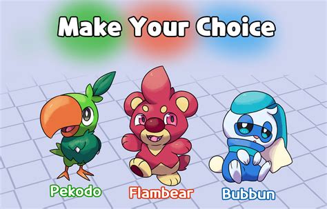 Fakemon Starters: Redux by KairamelFakemon on DeviantArt