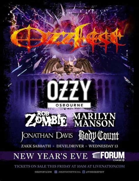 Ozzfest reveals second stage lineup | MetalNerd