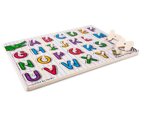 Melissa And Doug Alphabet Peg Puzzle 772032728 Ebay