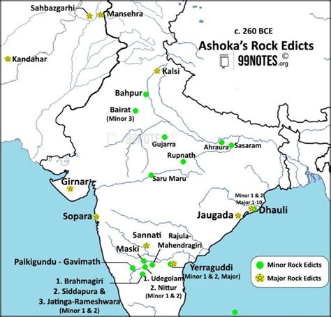 Sources Of Mauryan Empire And Ashokas Edicts