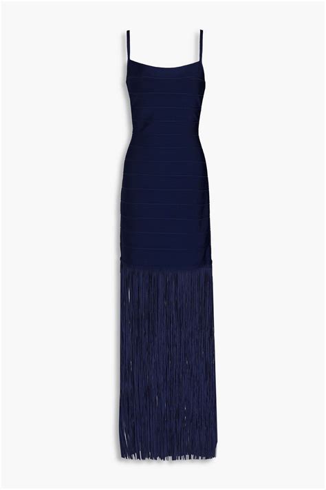 HERVÉ LÉGER Fringed bandage gown THE OUTNET