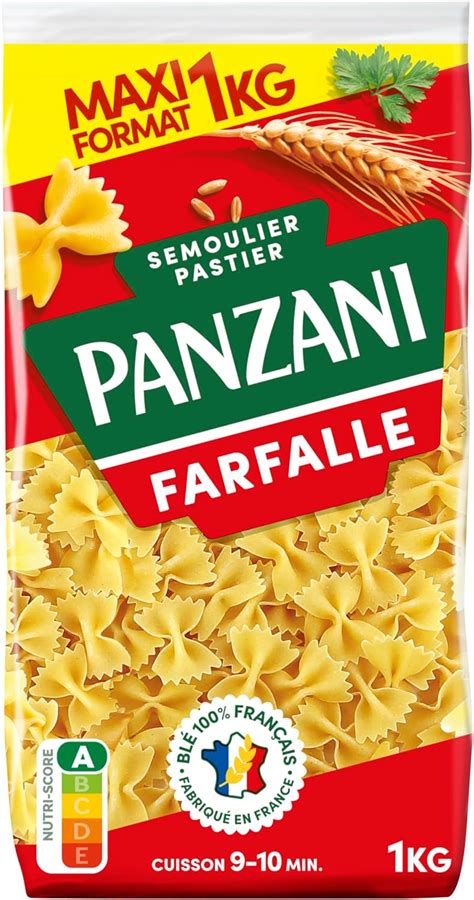 Panzani Pâtes Farfalle 1 kg Amazon fr Epicerie