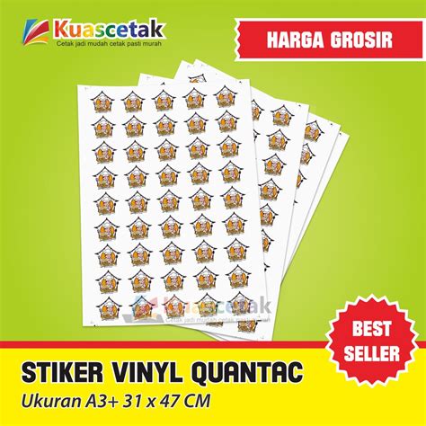 Jual Cetak Stiker Vinyl Quantac Cutting A Harga Grosir Shopee