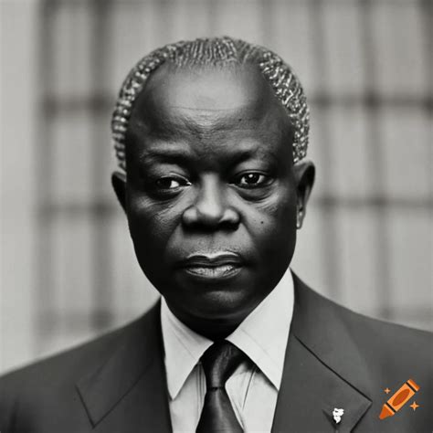 Portrait Of Félix Houphouët Boigny The First President Of Ivory Coast