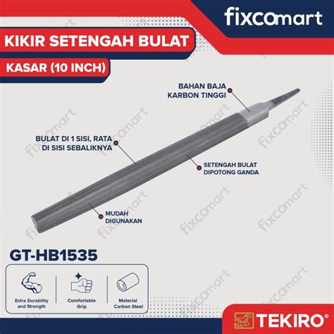 Promo Tekiro Kikir Setengah Bulat Kasar Inch Kikir Kasar Jakarta