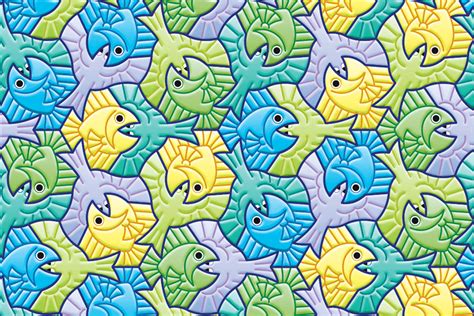 Tessellation Fish And Bird Nicolas