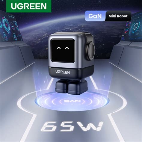 NexodeUGREEN Uno 65W RoboGaN Fast Mini Robot Charger RG For IPhone 16