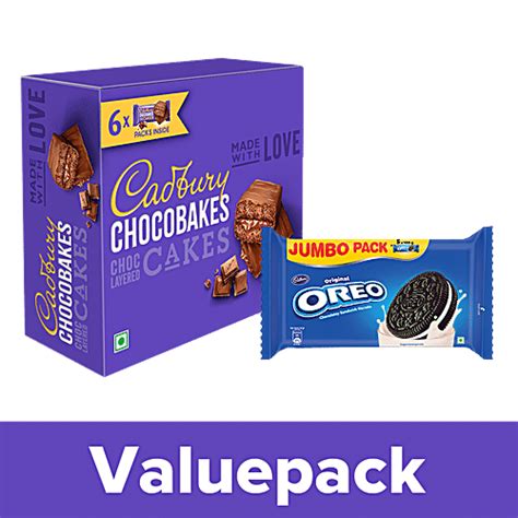 Buy Cadbury Oreo Oreo Vanilla Jumbo Pack G Chocobakes Choc