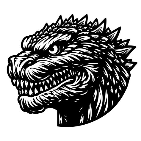 Godzilla Svg Clipart Svg Png Files Godzilla Graphics Digital Clip