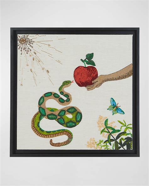 Jonathan Adler Muse Snake and Apple Beaded Wall Art | Horchow