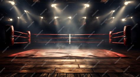 Premium AI Image | Boxing arena background