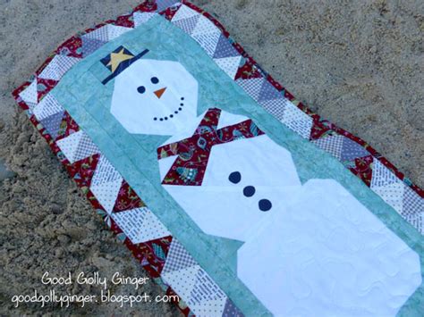 Good Golly Ginger: Free Snowman Table Runner Pattern