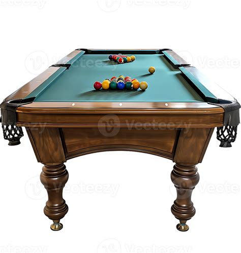 Pool table on transparent isolated background 46830581 PNG