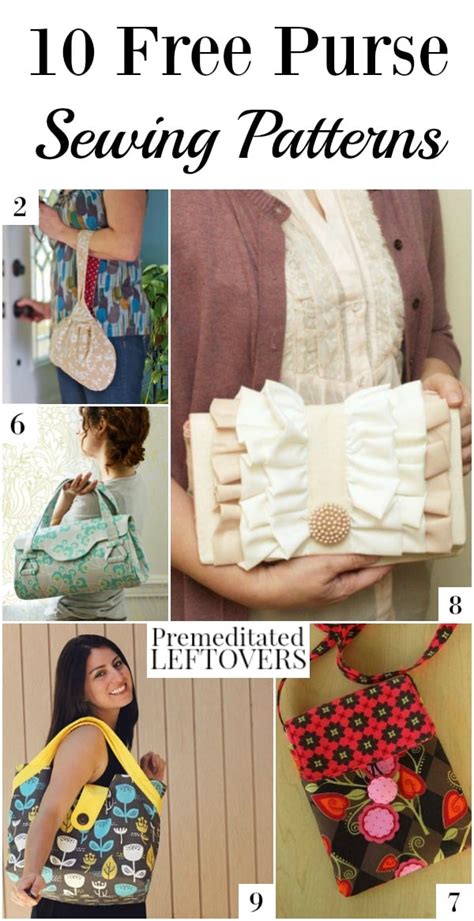 10 Free Purse Sewing Patterns