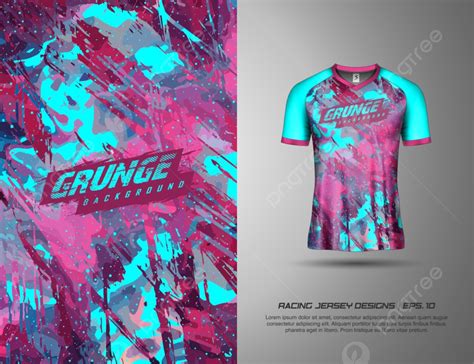 Tshirt Sport Grunge Background For Extreme Jersey Team Mockup Template