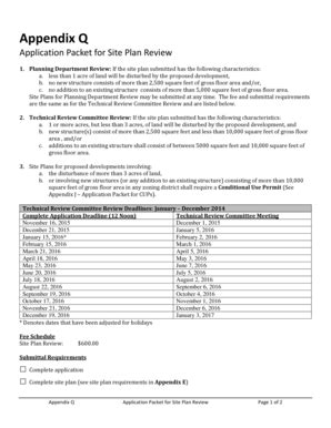 Fillable Online Application Packet For Site Plan Review Fax Email Print