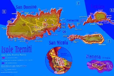 Isole Tremiti tourist map - Ontheworldmap.com