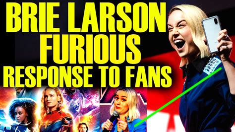 Brie Larson Gets Furious With Fans After The Marvels Box Office