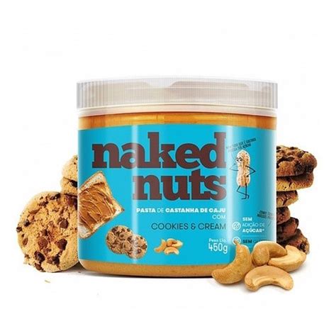 Kit 2x Pasta De Castanha De Caju Sabor Cookies Naked Nuts No Shoptime