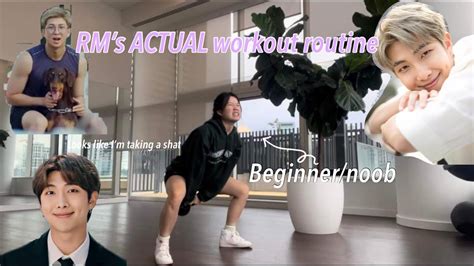 I Tried BTS NAMJOON ACTUAL WORKOUT Watch To Find Out Routine YouTube