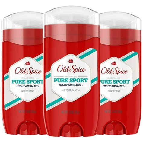 Old Spice Deodorant For Men Pure Sport Scent High Endurance 3 Ounce