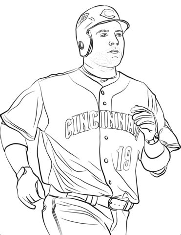 Desenho De Joey Votto Para Colorir Desenhos Para Colorir E Imprimir