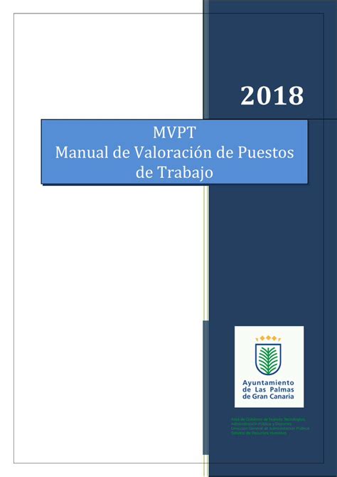 Pdf Manual De Valoraci N De Puestos De Trabajo Mvpt Rea De