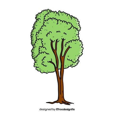 Green tree drawing clipart free download