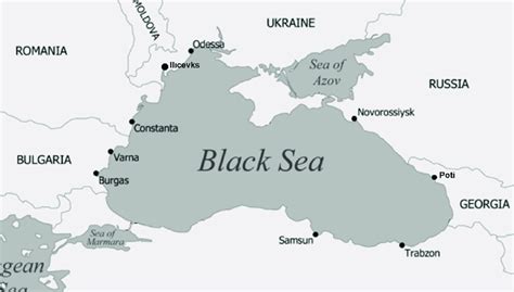 The Map of the Black Sea Region. | Download Scientific Diagram