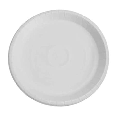 White Eco Friendly Round Plain Disposable Paper Plate For Event And