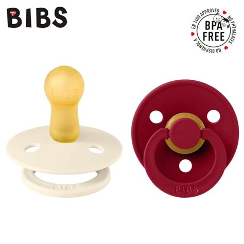 Bibs Colour Pack Ivory Ruby M Smoczek Uspokajaj Cy Kauczuk Hevea