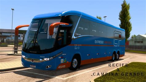 ETS 2 MOD BUSEXPRESSO PRIMORDIAL I RECIFE X CAMPINA GRANDE I NEW G7