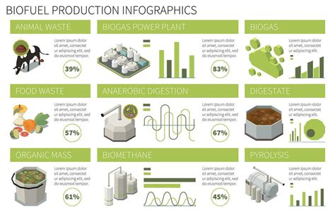 Isometric Biofuel Production Infographics Vector Art At Vecteezy