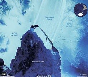 Sa Defenza Enorme Iceberg Pronto A Staccarsi Dal Ghiacciaio Pine