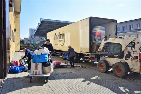 Tarnobrzeg przyjął duży transport darów ze Szwajcarii dla Ukrainy