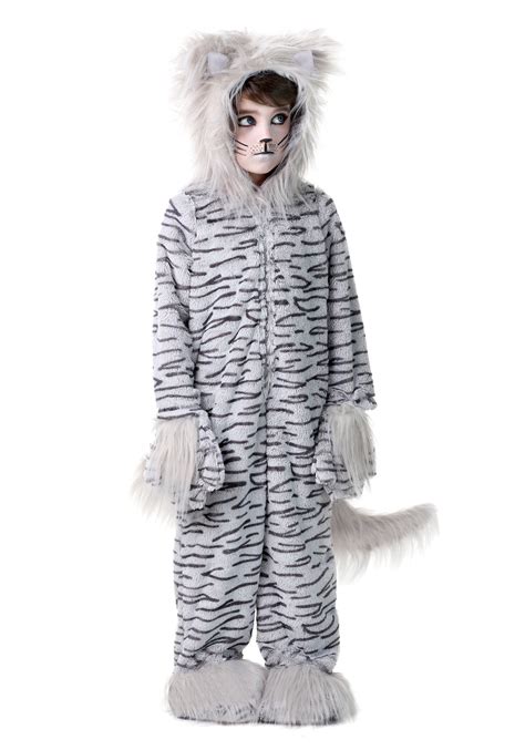 Deluxe Grey Cat Costume for Kids